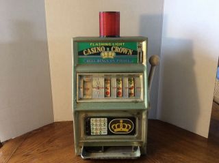 Vintage Waco Novelty Casino Crown 25 Cent Slot Machine Made In Japan