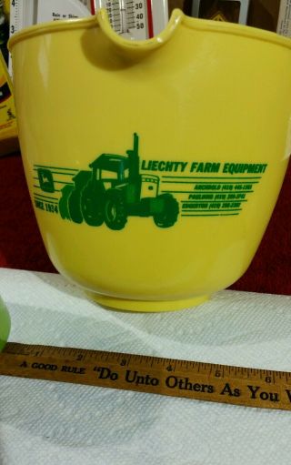 Vintage John Deere Advertising Mixing Bowl - Farm Tractor Implement Dealer Sign