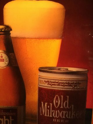 Vintage OLD MILWAUKEE BEER Lighted Tavern/Bar Sign. 3