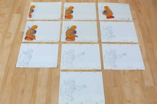 He - Man animation art - production Cels & Drawings,  Filmation Folder 6