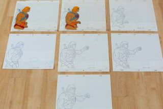 He - Man animation art - production Cels & Drawings,  Filmation Folder 8