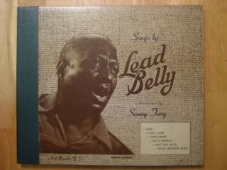Songs By Lead Belly Asch A343 Set Of 3 78rpm Rare Accompanied By Sonny Terry