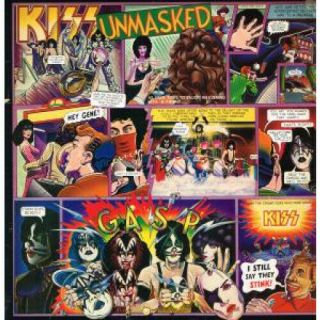 Kiss Unmasked Lp Vinyl 11 Track With Gold Promo Stamp To Back Of Sleeve (63020