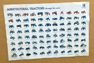 Holland Ford Agricultural Tractors Through The Years Poster 2006
