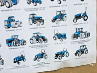 Holland Ford Agricultural Tractors Through The Years Poster 2006 7