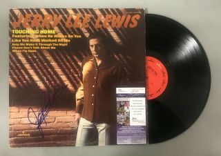 Jerry Lee Lewis " Touching Home " Rare Signed Vinyl Record Album Auto Jsa