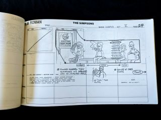 Simpsons Production SWEETS AND SOUR MARGE Storyboard 64 pgs 4