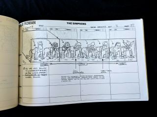 Simpsons Production SWEETS AND SOUR MARGE Storyboard 64 pgs 5