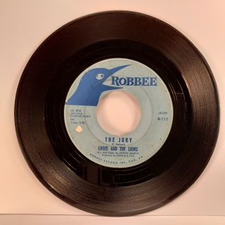 Lugee And The Lions " The Jury / Little Did I Know " 45/robbee/r - 112/vg