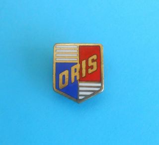 Oris - Swiss Watch Brand Old Logo Very Old Rare Enamel Buttonhole Pin Badge Rr
