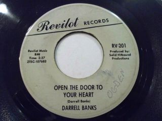 Darrell Banks Open The Door To Your Heart / Our Love 45 1966 Vinyl Record