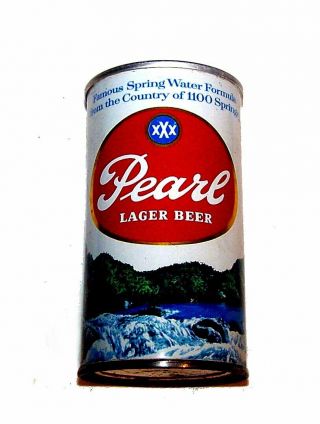 Pearl Beer Fan Pull Tab Top Beer Can 107 - 18 Missouri A1,  Cone Flat Sign Soda Ofr