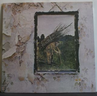 Led Zeppelin - Four - Uk Plum Atlantic Lp,  Inner - Jimmy Page Robert Plant 4 Iv