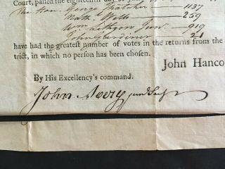 1791 John Hancock,  Congress broadside document,  DOI signer,  signed by Avery 2