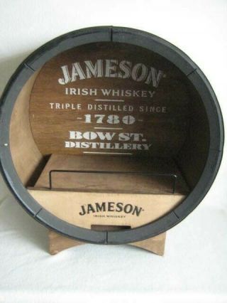 Jameson Irish Whiskey Black Barrel With Stand Store Bar Advertising Display