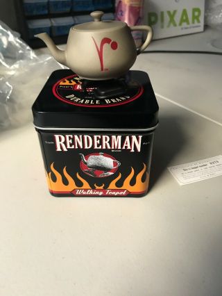 Renderman Walking Teapot Limited Edition 2006 Thermal Rare Number 376 Of 1,  000