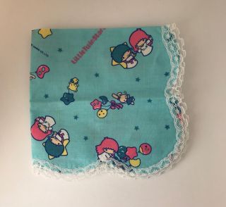 Vintage Sanrio - Little Twin Stars Handkerchief From 1985 Japan
