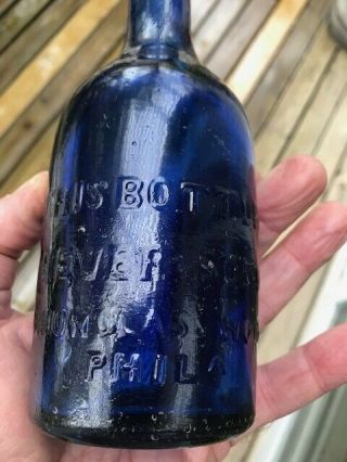 JOHN RYAN EXCELSIOR MINERAL WATER,  pontiled bottle from Savannah,  GA. 5