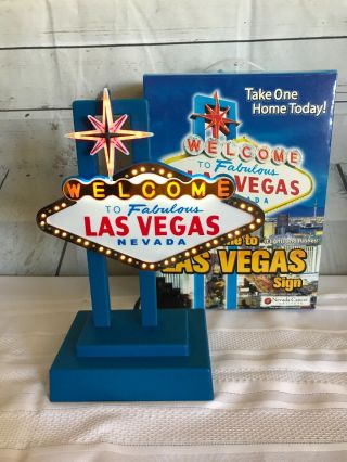 Welcome To Fabulous Las Vegas Nevada Sign - Animated Lighted Desktop Bar Sign