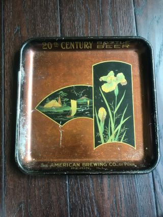 Pre Pro Gorgeous Beer Tray American Brewing Co Pekin Ill Il Us Whiskey Capital 5