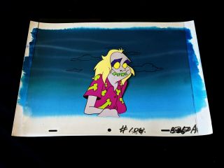Beetlejuice 1989 Tv Series Animation Production Cartoon Cel With Painted Back