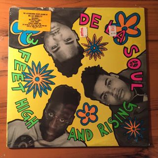 De La Soul 3 Feet High And Rising Lp 1989 Tommy Boy Hype Sticker