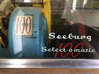 IT ' S A 100 SEEBURG Select - o - matic JUKEBOX WITH OVER 100 45 ' S 5