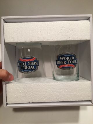 Old Chicago Beer Tour Set Of Two Glasses In The Box