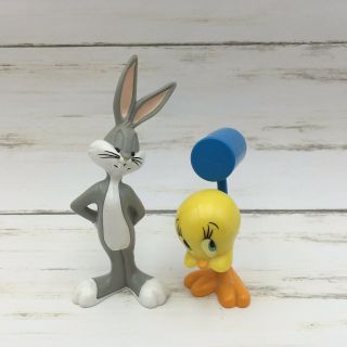 1994 Vintage Warner Brothers Looney Tunes Pvc Bugs Bunny Tweety Bird Figure Toy