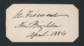 1884 John C.  Fremont Signature Brighton