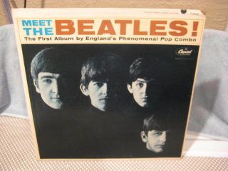 Meet The Beatles Mono 1964 12 " Rock Vinyl Lp Album Record