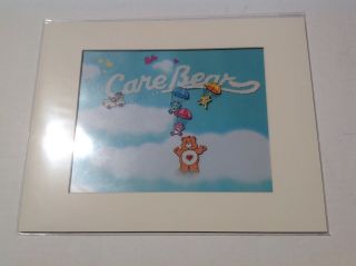 Care Bears Animation Production 3 Cels With Drawing - Matted 11 " By 14 "