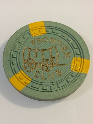 Frontier Club $5 Casino Chip Las Vegas Nevada 3.  99