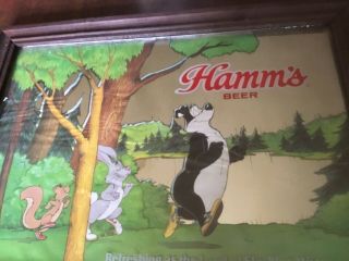 Hamms Mirror Rare Refreshing Bear,  Rabbit,  Squirrel