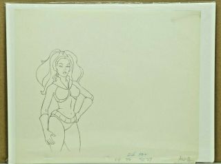 Flash Gordon Princess Aura Hand Drawn Animation Sketch W/coa 31 - 5