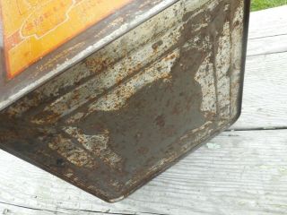 Vintage 5 Gallon SHELL GAS STATION MOTOR OIL TIN ADVERTISING CAN Container 8