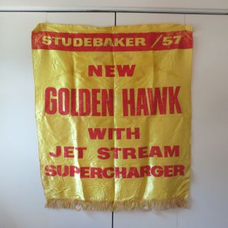 1957 Studebaker Golden Hawk With Supercharger Showroom Banner