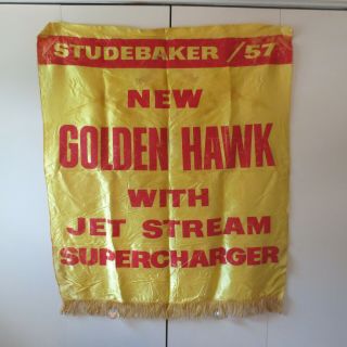 1957 Studebaker Golden Hawk with Supercharger Showroom Banner 4