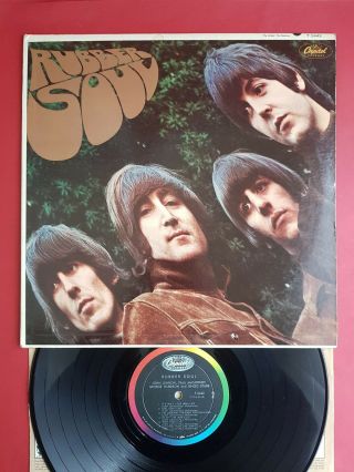 The Beatles Mono Rubber Soul 1965 Usa Vinyl Lp Vintage Capitol Rainbow