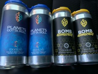Monkish 8 Pack Planets Gotta Roll & Bomb Atomically (empty Per Ebay Rules)