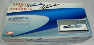 Nib Spirit Of America 1963 Craig Breedlove Autographed Jet Car