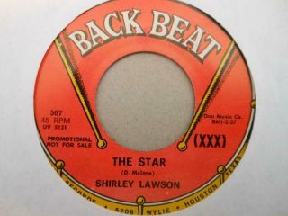 Northern Soul 45 Shirley Lawson On Back Beat Dj M - The Star/one More Chance