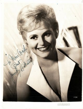 Oscar Winner Actress Judy Hollyday,  Signed Vintage Studio Photo.