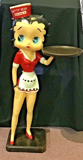 Betty Boop Waitress With Tray Butler Statue 31” H X 9” X12”