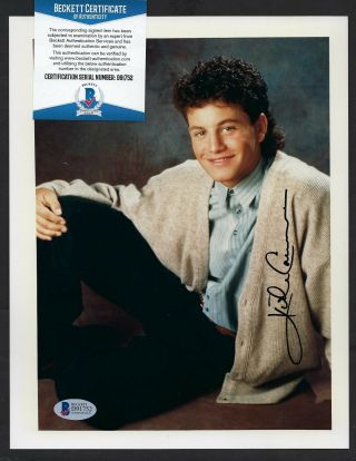 Kirk Cameron Signed 8x10 Photograph Bas Authenticated Growing Pains