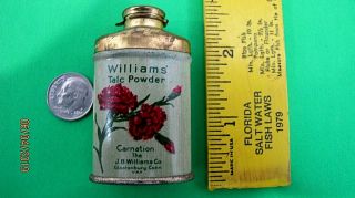 Vintage Sample Powder Tin William 
