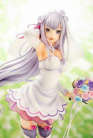 Re:zero - Starting Life In Another World - Emilia Wedding 1/7 Figure Pre - Order F/s