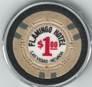 Fabulous Flamingo $1 Casino Chip.  First Dollar Chip,  Las Vegas Nevada Nv.  Rare