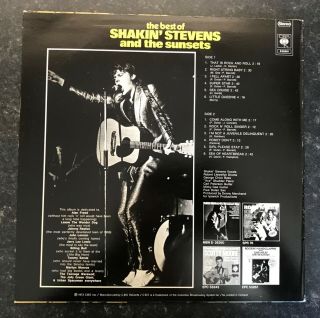 Shakin’ Stevens and The Sunsets Vinyl LP THE BEST OF CBS Holland COND. 4