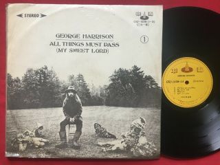 George Harrrison All Things Must Pass 3 Lp Rare Taiwan Press Csj - 1083